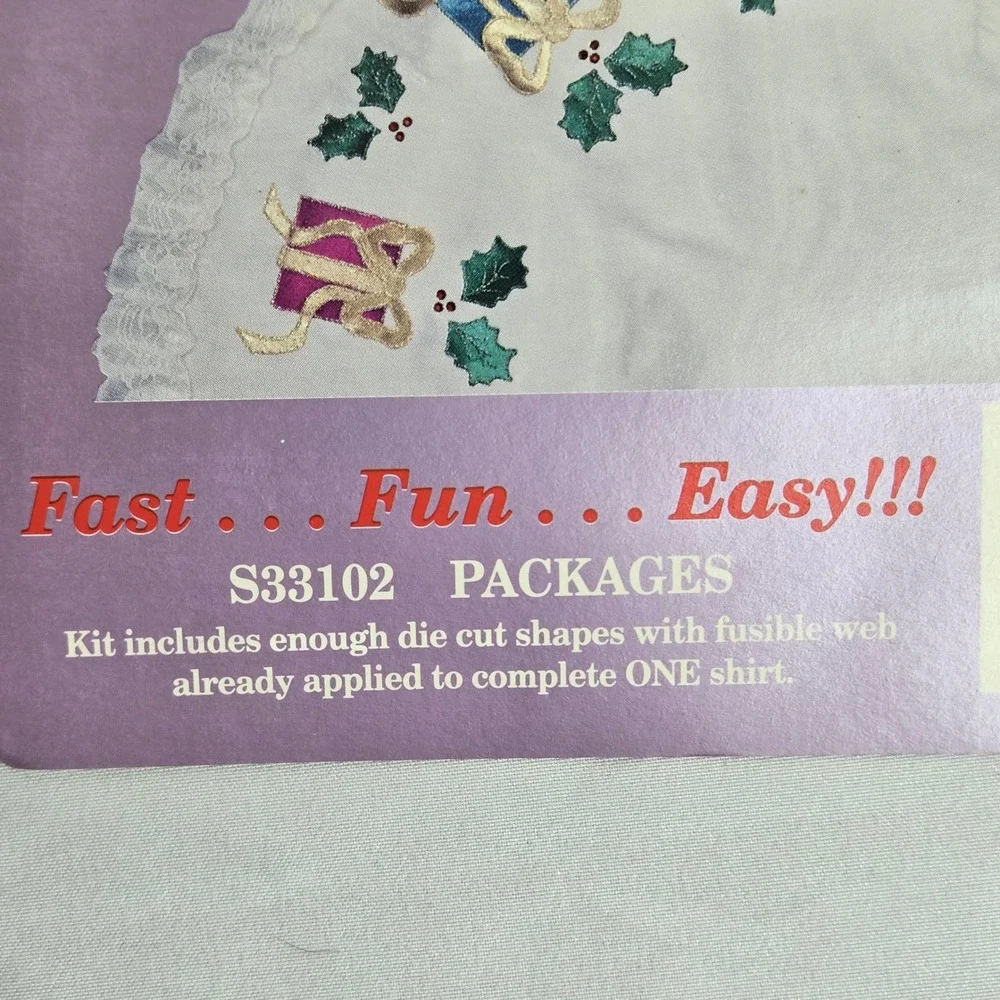 Lot of 4 What's New Ltd Glitzy Shirts Iron On‎ Applique Kits New Sealed Vintage